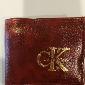 Calvin Klein Rich Brown Leather Card Holder